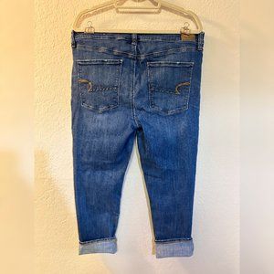 Like-New AE Hi-Rise Next Level Stretch Crop Jegging Denim - US 18 Regular